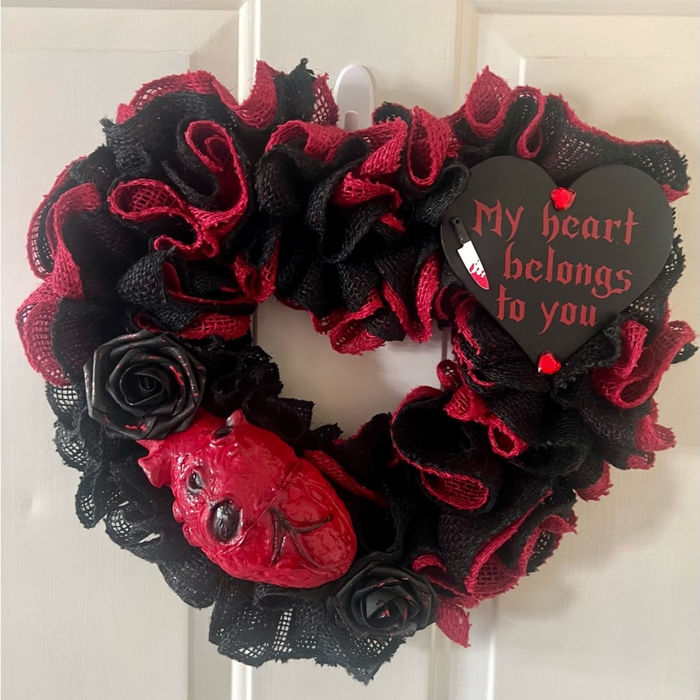 Valentine’s Day Valloween Gothic Wreath